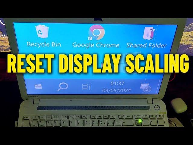 How To Reset & Undo Custom Display Scaling from 500 % to 100 in Windows 10 