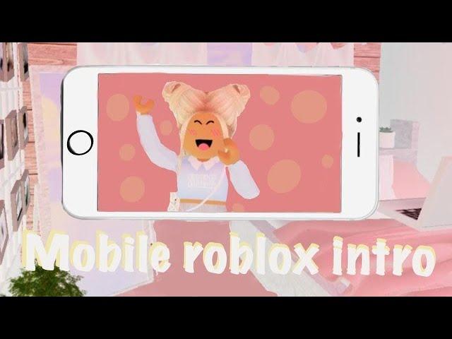 How to make Roblox GFX intro Mobile!