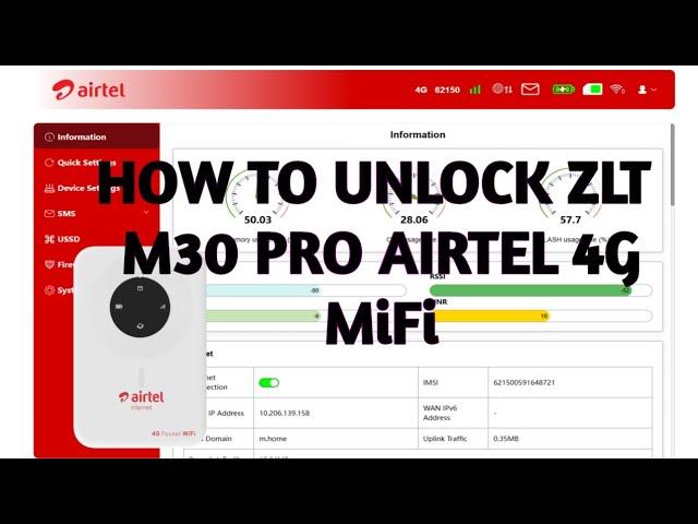 How To Unlock ZLT M30 PRO Airtel 4G MiFi (Permanent Unlock)