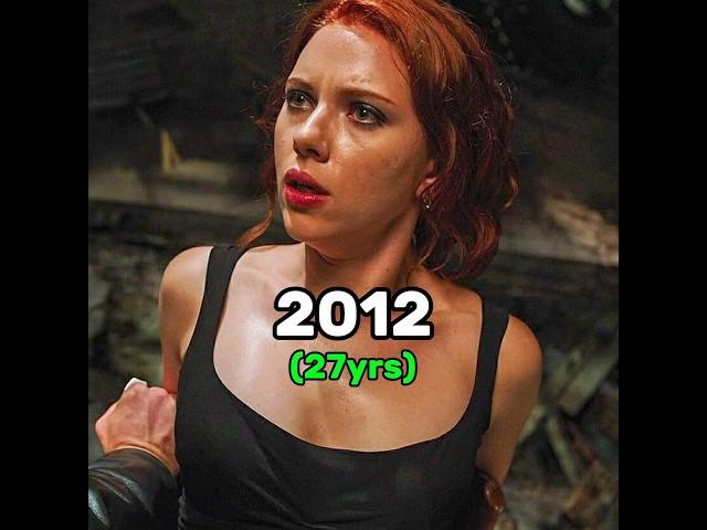 Scarlett johansson aka "Black widow” evolution (1994-2024)..#lucy #marvel #blackwidow #shorts