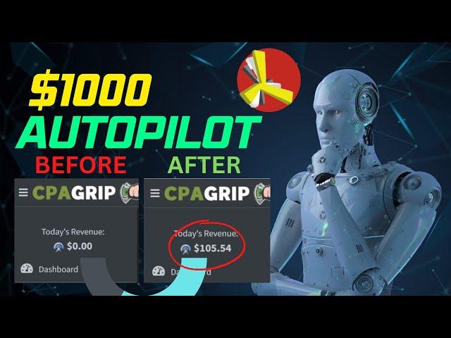 Earn $1000 From CPAgrip and Propeller Ads | Make Money Online 2023 (Secret Hack)