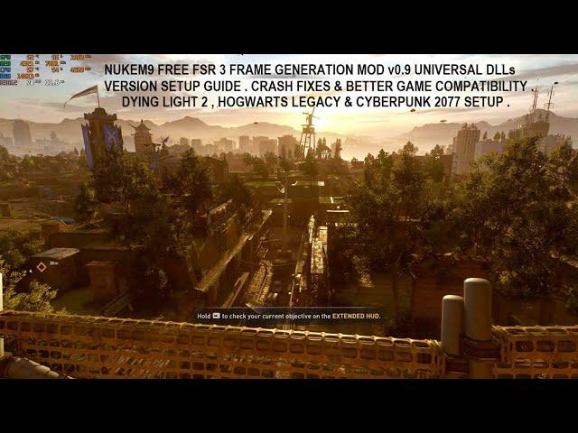 FREE FSR3 Frame Generation Mod [Nukem9] Universal DLLs Setup in Dying Light 2 , Hogwarts & Cyberpunk