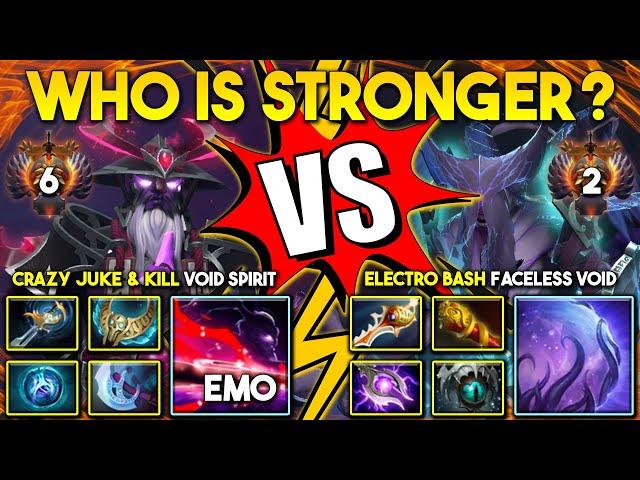 WHO IS STRONGER? Between Crazy Juke & Kill By IG.Emo Void Spirit Vs. Electro Bash Faceless Void DotA