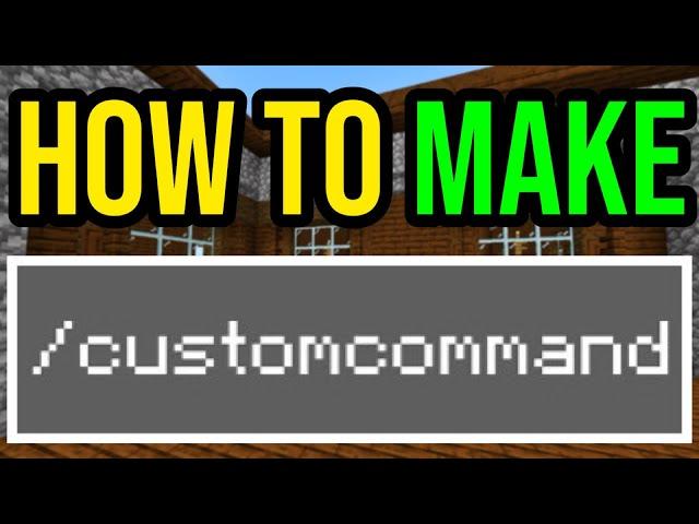 How To Make CUSTOM Commands WITHOUT Mods In Minecraft Bedrock!