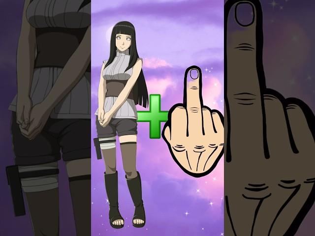 Naruto Characters In Middle Finger  Mode! #fyp #fypシ゚ #naruto #hinata #tsunade #shippuden