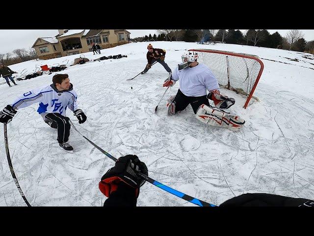 OUT ON THE POND *GOPRO HOCKEY*