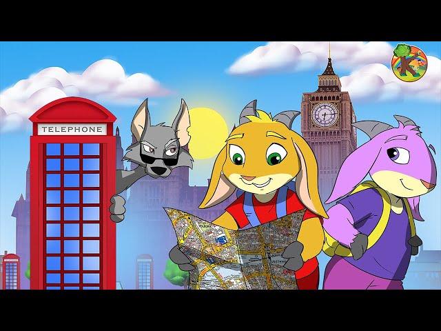 Wolf and Seven Little Goats - London City Adventure | KONDOSAN English Bedtime Stories for Kids