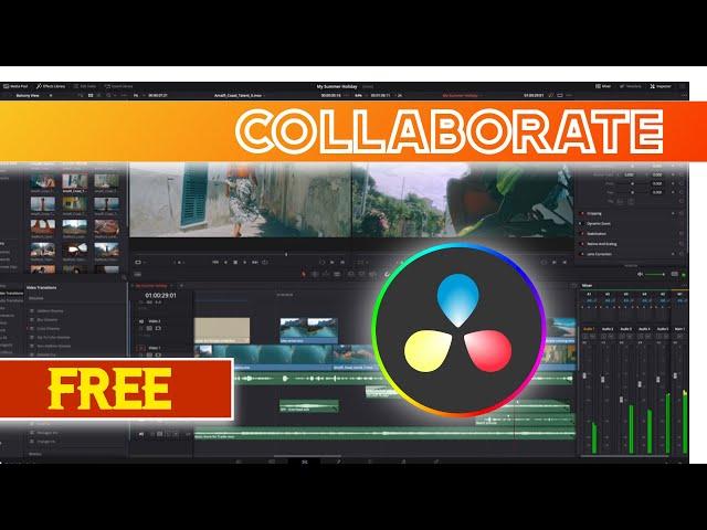 Collaborate for Free in Davinci Resolve 16/17/18! *NOT CLOUD*