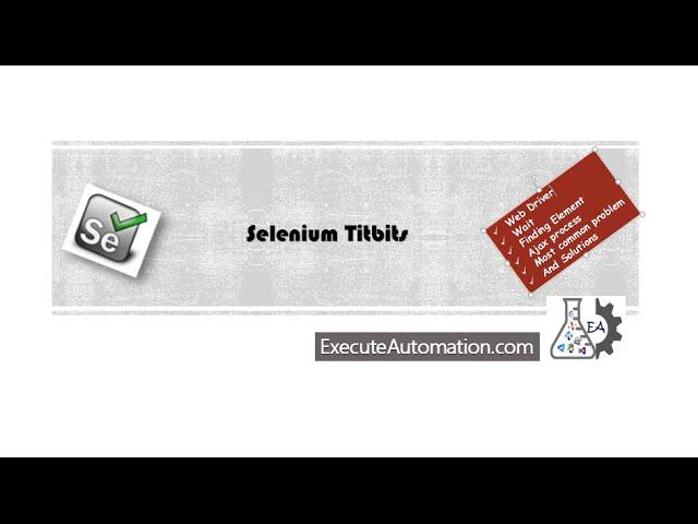 Mouse hover and Click in Selenium (Selenium Titbits Video Series)