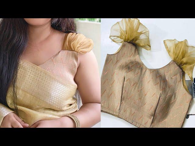 Trending Ruffle Sleeves Blouse Cutting and Stitching | Frill Sleeves Design | Astin Design