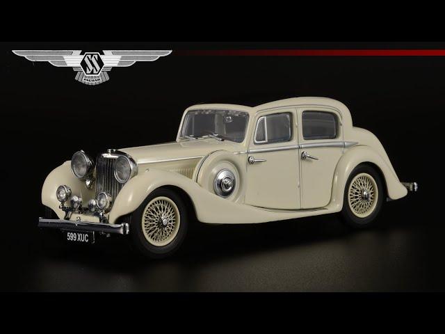 Довоенный британец: SS Jaguar 2.5 Saloon 1937 / Oxford Diecast / Масштабные модели автомобилей 1:43