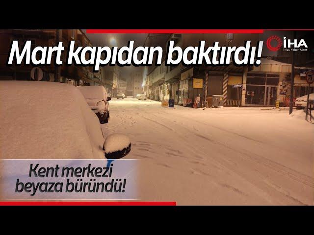 Ardahan'da Kar Yağışı Etkili Oldu