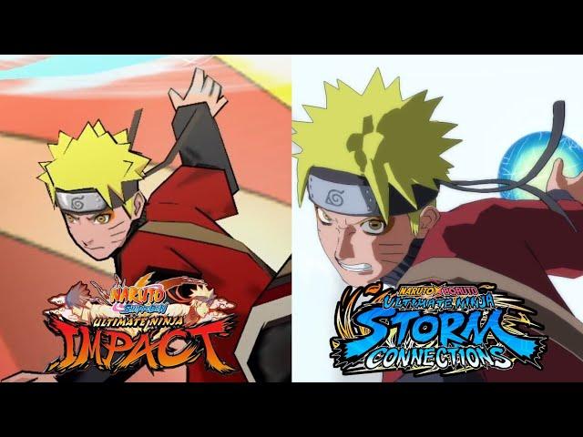 Naruto Storm Connections VS Naruto Ultimate Ninja Impact | Ultimate Jutsu Comparison