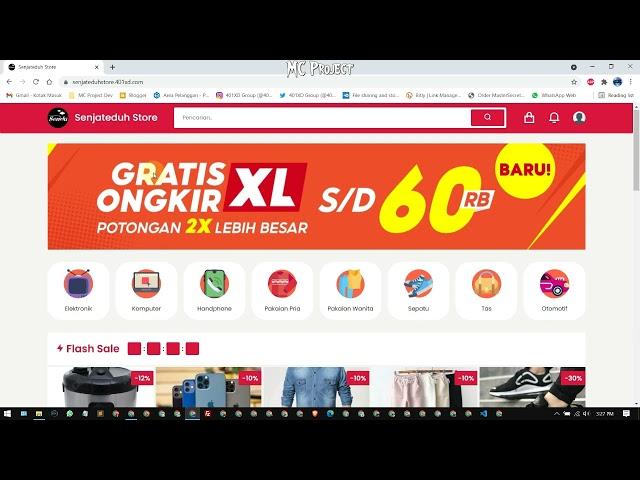 Source Code Web Toko Online Senjateduh Terintegrasi Midtrans & Rajaongkir