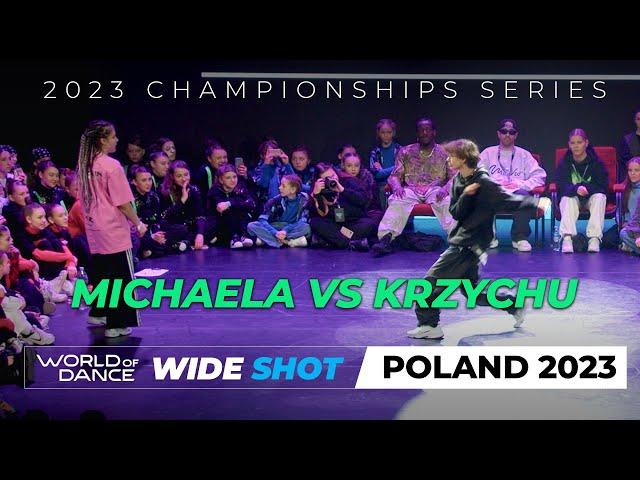 Michaela VS Krzychu | 1vs1 Hip-hop Battle Under 14 | World of Dance Poland 2023 | #WODPL23