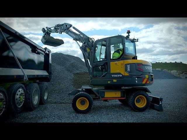 Volvo EW60E Compact Wheeled Excavator Walkaround