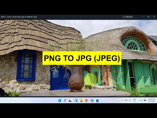 How to convert PNG to JPG in Windows 11