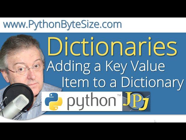 Adding a Key Value Item to a Python Dictionary