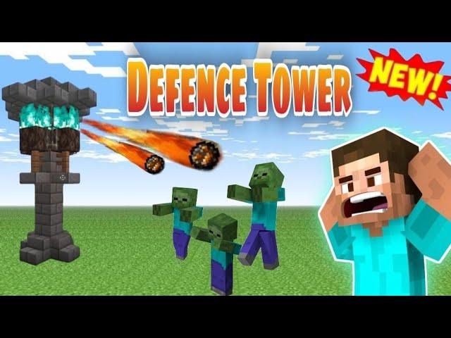 Minecraft 1.19 : How To Make {Snow Golem Defense OP Tower} || Easy Tutorial || In New