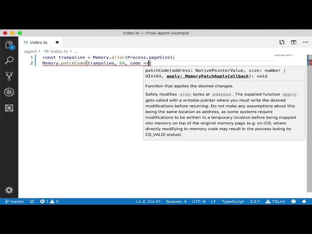 Frida TypeScript demo