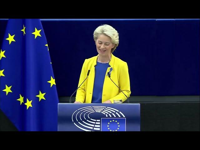 Glory to a country of European heroes  Slava Ukraini! #SOTEU 2022 President von der Leyen