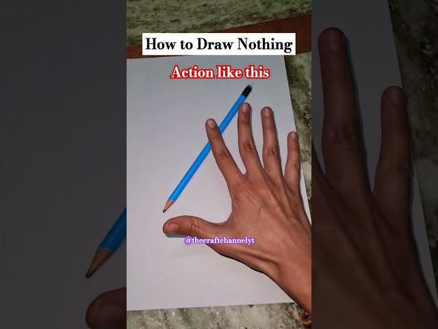 How to draw Nothing #shorts #viral #drawing #funny #pastlives #tutorial #art #guruji