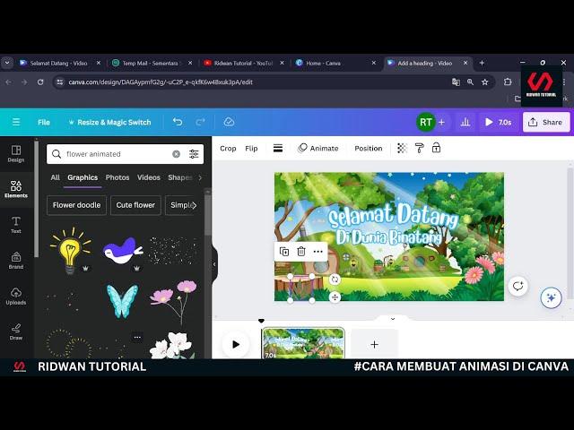 CARA MEMBUAT VIDEO ANIMASI MENGGUNAKAN CANVA 2024 - TUTORIAL ANIMASI PEMULA MENGGUNAKAN CANVA