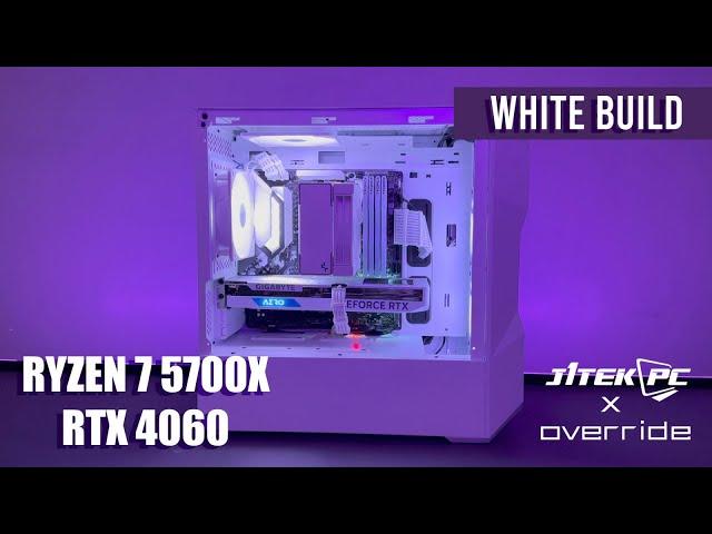 White Themed Build | Ryzen 7 5700X | B550M Steel Legend | CoolerMaster TD300 | Gigabyte RTX4060 Aero