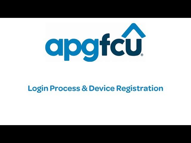 APGFCU Online and Mobile Banking Login Instructions