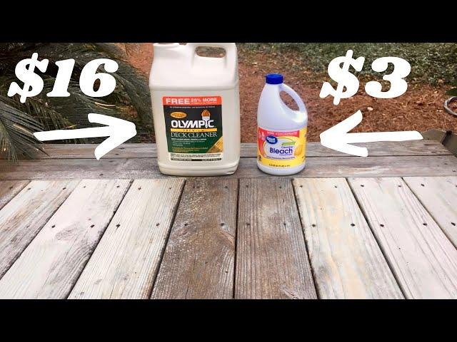 $16 Deck Cleaner vs $3 Bleach..