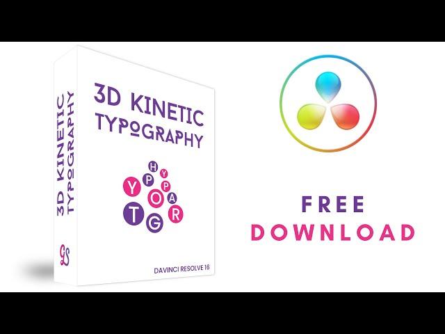 Free Kinetic Typography Pack - DaVinci Resolve - Sashank Gl 