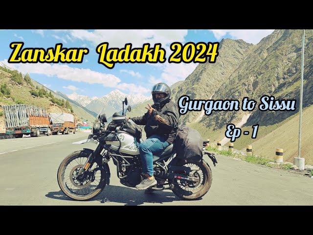 Ride Starts = Zanskar Ladakh 2024 --Gurgaon to Sissu #himalayan450