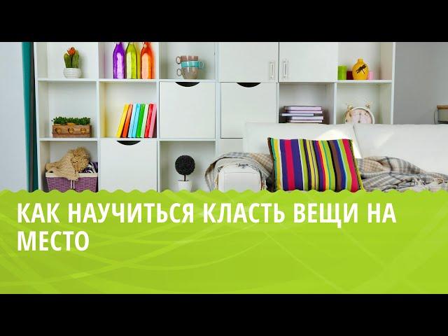 Как научиться класть вещи на место