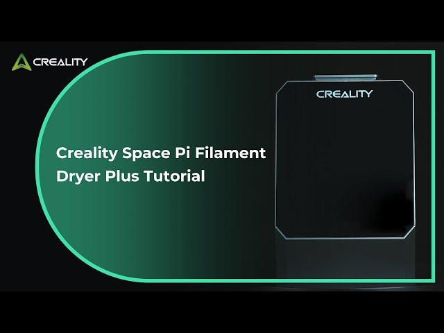 Get Ready to Know How to Use the Space Pi Filament Dryer Plus! | #creality #3dprinting #3d