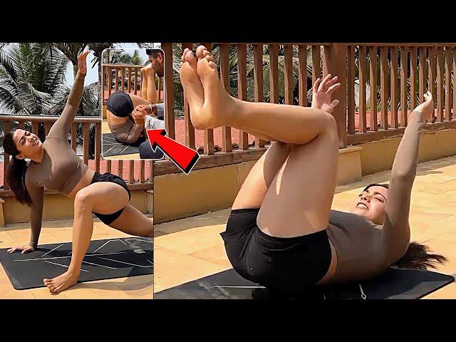 Rashmika Mandanna Latest Workout Video | Rashmika Mandanna GYM Workout | News Buzz