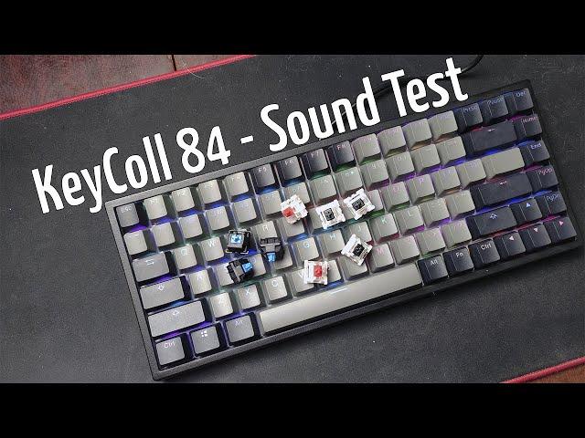 Keycool 84 Hot-Swap Typing - Gateron Red, black, blue, brown