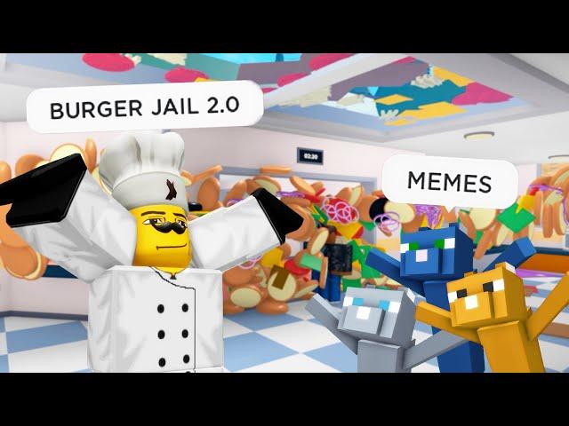 ROBLOX Cook Burgers Funny Moments Part 5 (MEMES) 