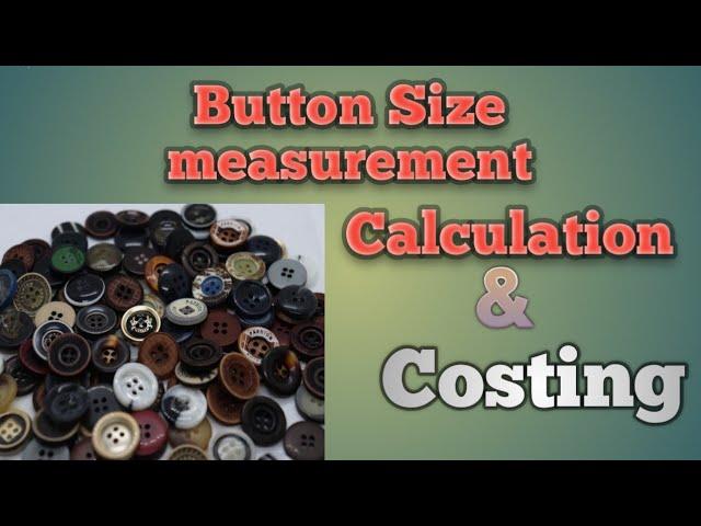 Button line calculation and costing// How to measure by line #ligne number #button#line