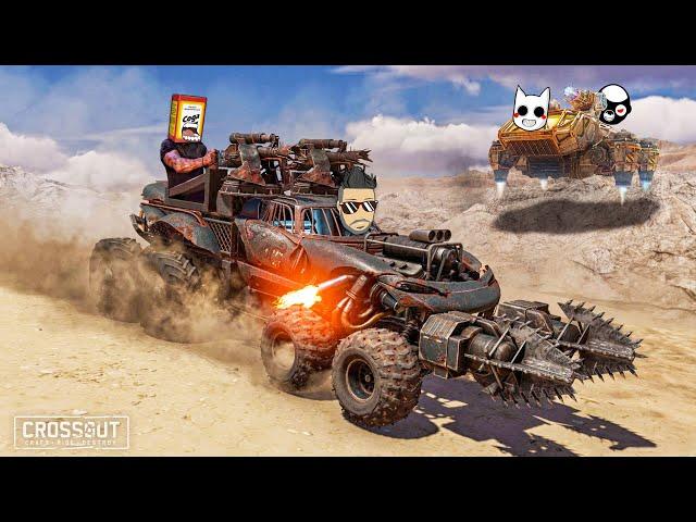 САМАЯ ЭПИЧНАЯ БИТВА АВТОСБОРОК! ДЖО И СОДА VS DEADEM И DIZOFF В КРОССАУТ! (CROSSOUT)