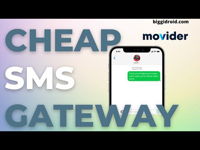 Cheap SMS Gateway | Movider [2023]