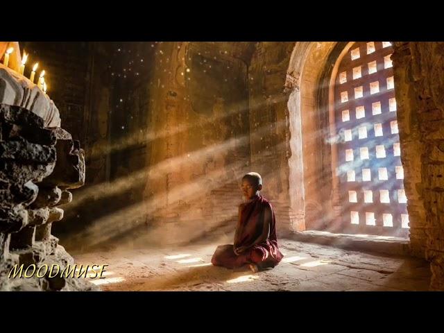 Meditation prayer of the Buddha Peace, peace, clarity of the soul in the prayer of the Buddha