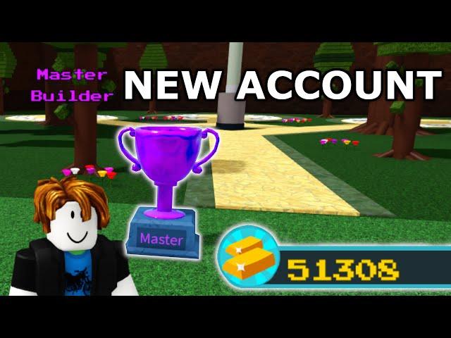 Get Master Builder on a Starter Account in Build A Boat For Treasure