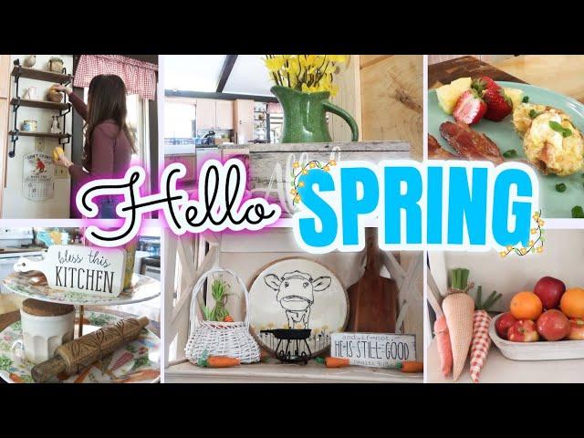 Decorating for Spring 2025 Grandma's Farmhouse style and Cooking Breakfast! 