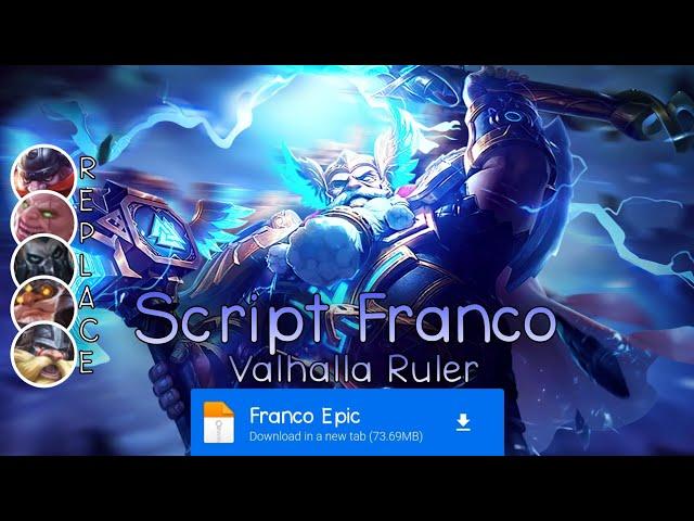 Script Skin Franco Epic No Password | Full Effect & Voice | Update Patch Terbaru 2024 | MLBB