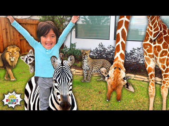 Learn Animals with Ryan for Kids | Educational Pretend Play!