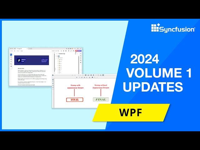 Syncfusion WPF Updates—2024 Volume 1