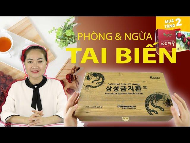 An Cung Ngưu Hoàng Hoàn hộp gỗ 60 viên, Thuốc bổ não Hàn Quốc và cách phòng ngừa Tai Biến