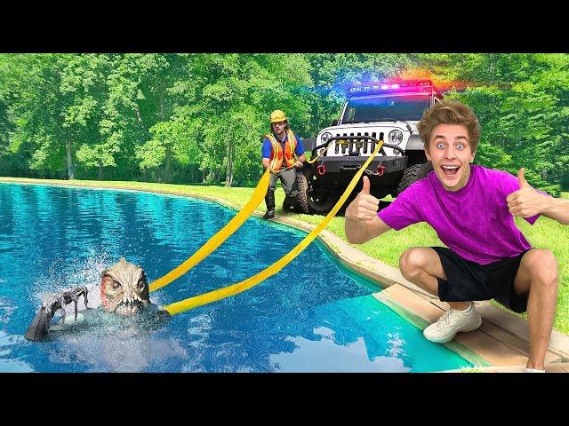 Hunting the LAKE MONSTER ! *We CAUGHT Him*