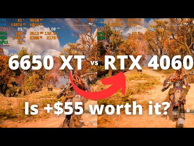 RX 6650 XT vs RTX 4060 in 2024! The Ultimate Comparison!!!