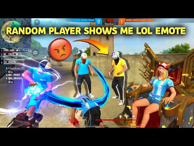 Random player Shows me Lol Emote || Full Serious || Vamsi Nani Gaming || Garena free fire telugu